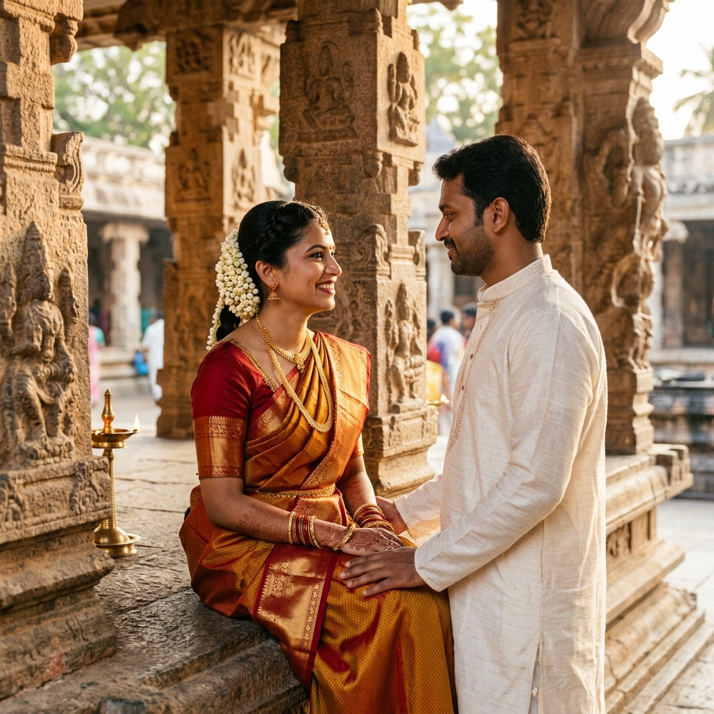2. Traditional Couple Shoot at a Temple 2